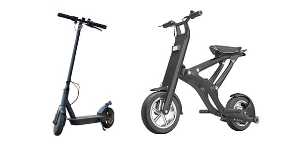 電動キックボード型や自転車型の特定小型原動機付自転車